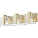 Aenon 3 Light 21.75 inch Brushed Champagne Bronze Vanity Light Wall Light